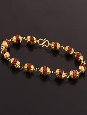 gold metal alloy bracelet - 17297628 - Standard Image - 3