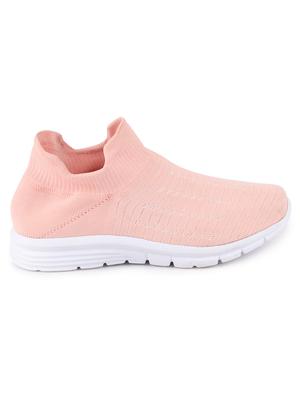 pink fabric slip on sports shoes - 17298156 - Standard Image - 2