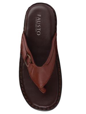 tan toe separator slippers - 17298160 - Standard Image - 4