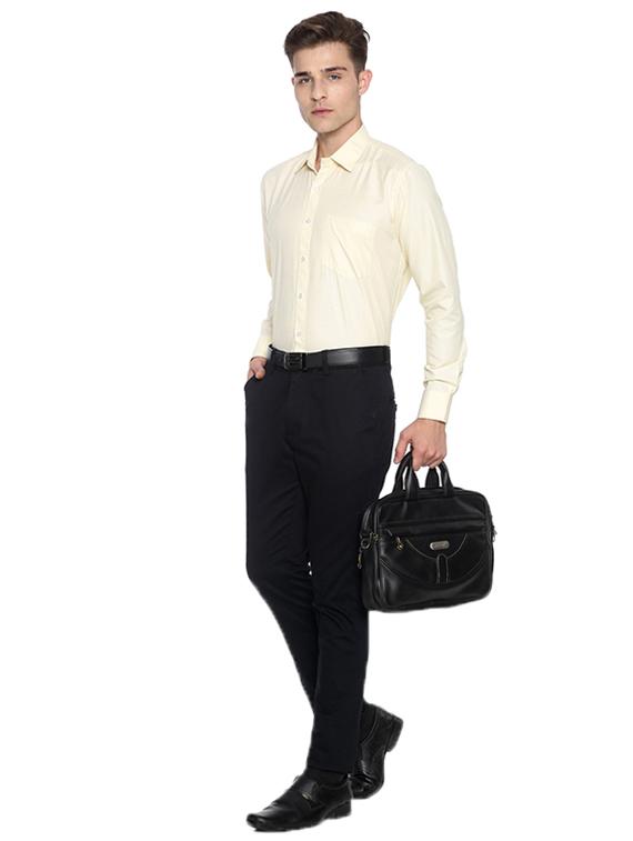 yellow solid formal shirt - 17298254 - Zoom Image - 4