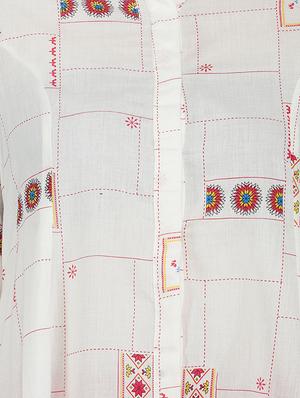 printed asymmetric kurta - 17298274 - Standard Image - 5