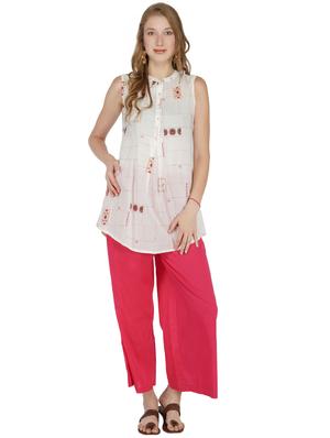 button up embroidered top - 17298299 - Standard Image - 4