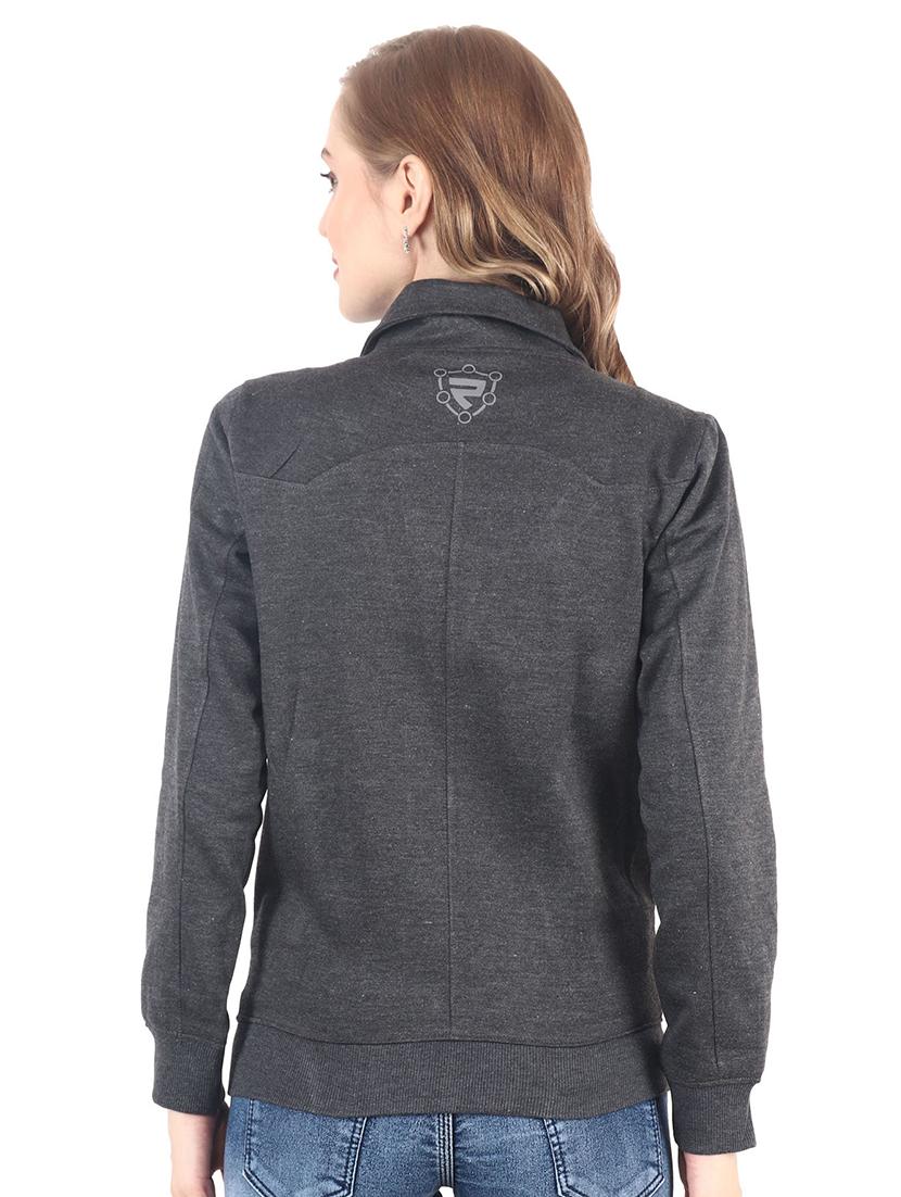 shirt collar neck solid jacket - 17298443 - Zoom Image - 3