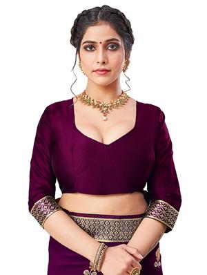 floral banarasi saree with blouse - 17298559 - Standard Image - 3