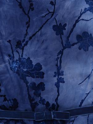 blue cotton blend frock - 17298578 - Standard Image - 3