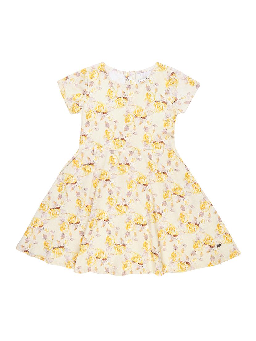 yellow cotton blend frock - 17298579 - Zoom Image - 1