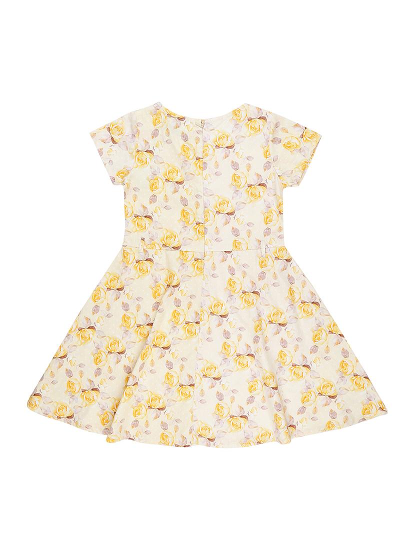yellow cotton blend frock - 17298579 - Zoom Image - 2