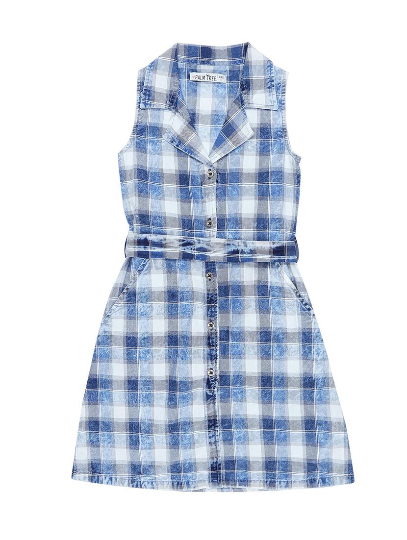 blue cotton blend frock - 17298585 - Zoom Image - 1