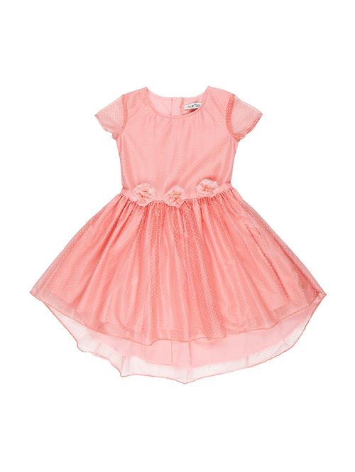 orange chiffon frock - 17298586 - Standard Image - 1