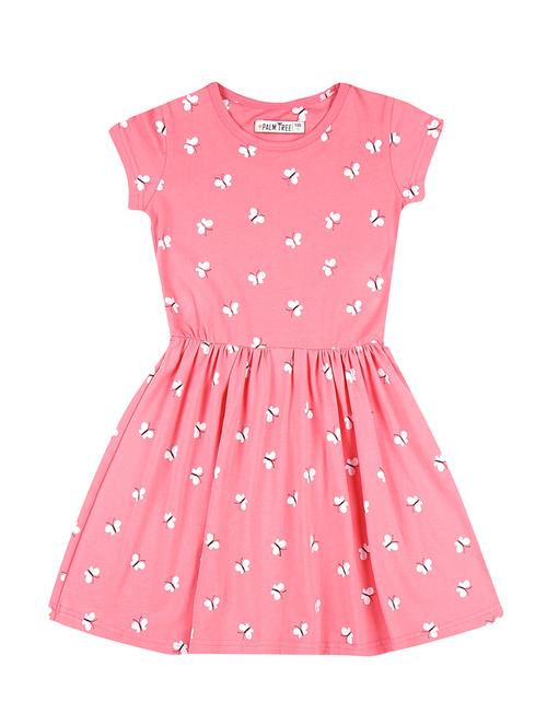 pink cotton blend frock - 17298604 - Standard Image - 1