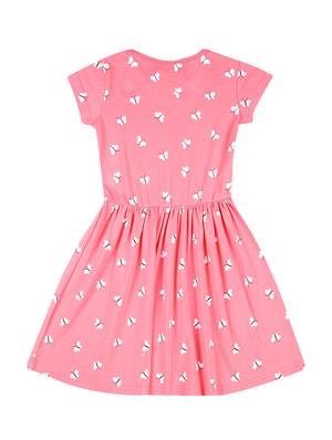 pink cotton blend frock - 17298604 - Standard Image - 2