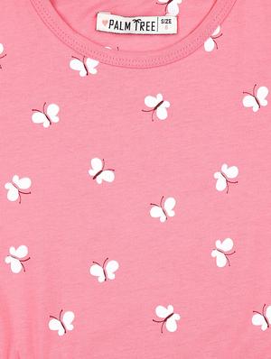 pink cotton blend frock - 17298604 - Standard Image - 3