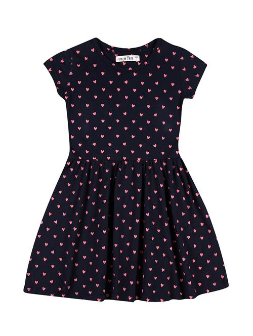 blue cotton blend frock - 17298605 - Standard Image - 1