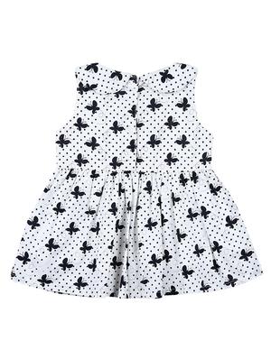 white cotton blend frock - 17298608 - Standard Image - 2