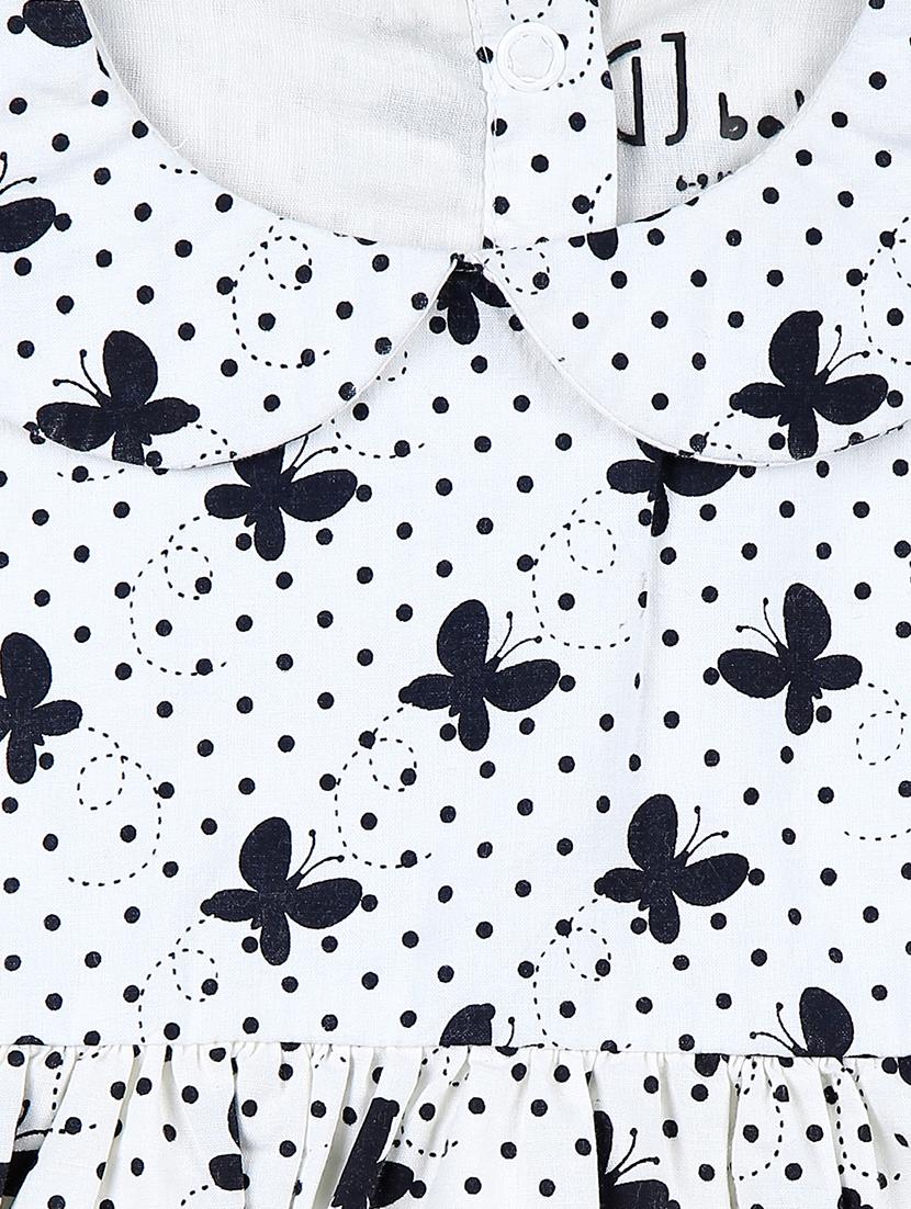 white cotton blend frock - 17298608 - Zoom Image - 3