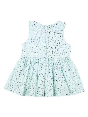 blue cotton blend frock - 17298609 - Standard Image - 2