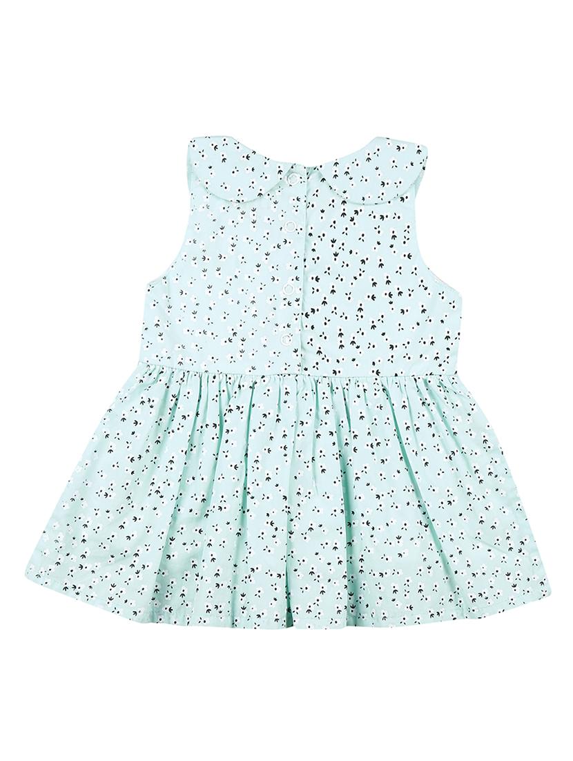 blue cotton blend frock - 17298609 - Zoom Image - 2