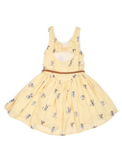 yellow viscose frock - 17298622 - Standard Image - 1