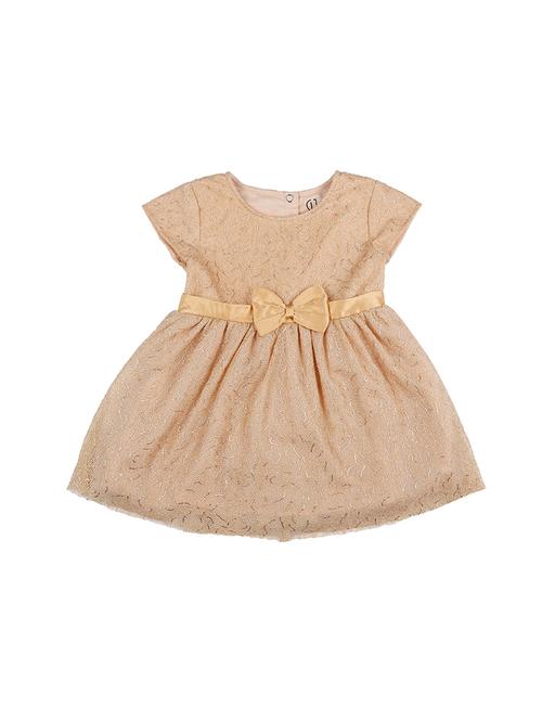 gold chiffon frock - 17298649 - Standard Image - 1
