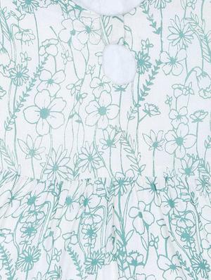 white cotton blend frock - 17298662 - Standard Image - 3