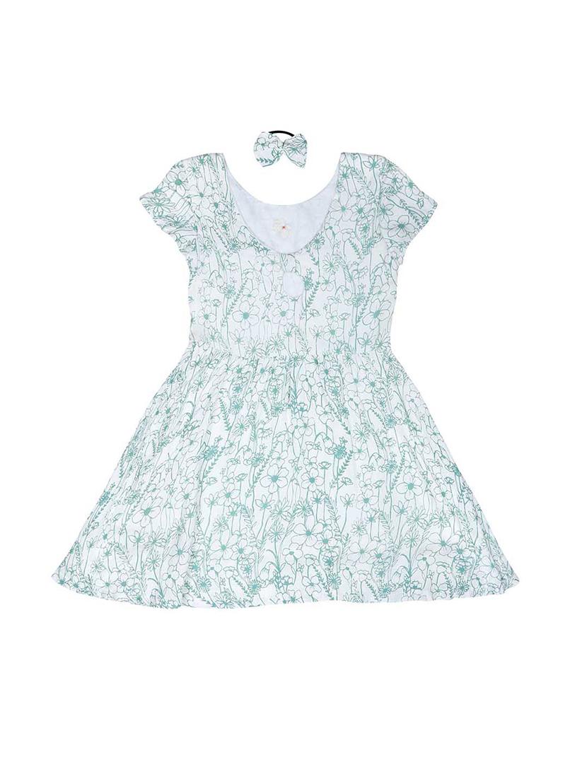 white cotton blend frock - 17298662 - Zoom Image - 1
