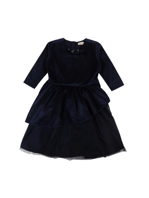 blue velvet frock - 17298672 - Standard Image - 1