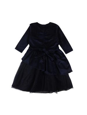 blue velvet frock - 17298672 - Standard Image - 2