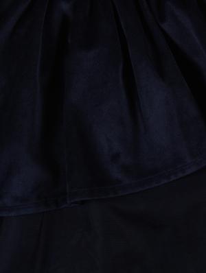 blue velvet frock - 17298672 - Standard Image - 3