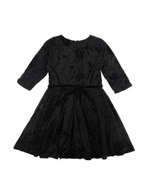 black cotton blend frock - 17298676 - Standard Image - 2