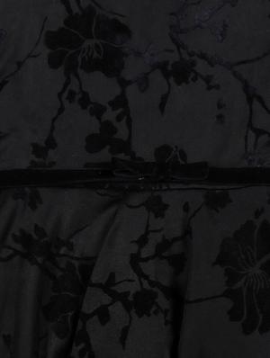 black cotton blend frock - 17298676 - Standard Image - 3