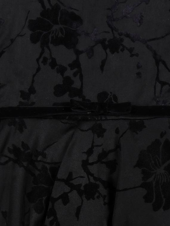 black cotton blend frock - 17298676 - Zoom Image - 3