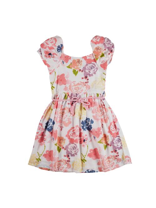 pink cotton blend frock - 17298705 - Standard Image - 1
