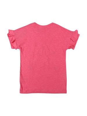 pink cotton regular tops & tee - 17298953 - Standard Image - 2