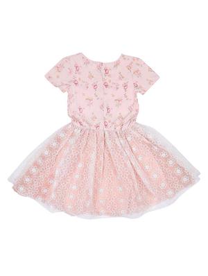 pink cotton blend frock - 17298989 - Standard Image - 2
