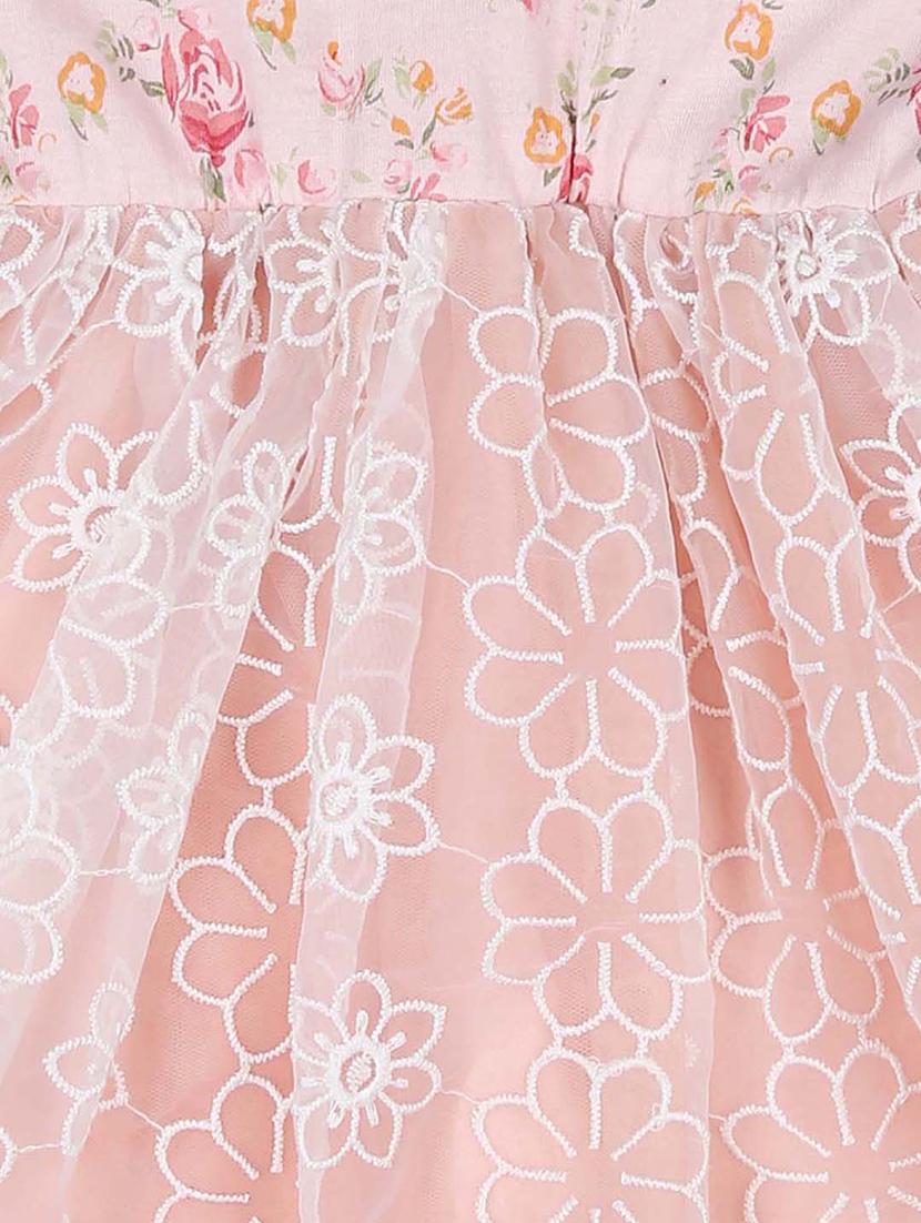 pink cotton blend frock - 17298989 - Zoom Image - 3