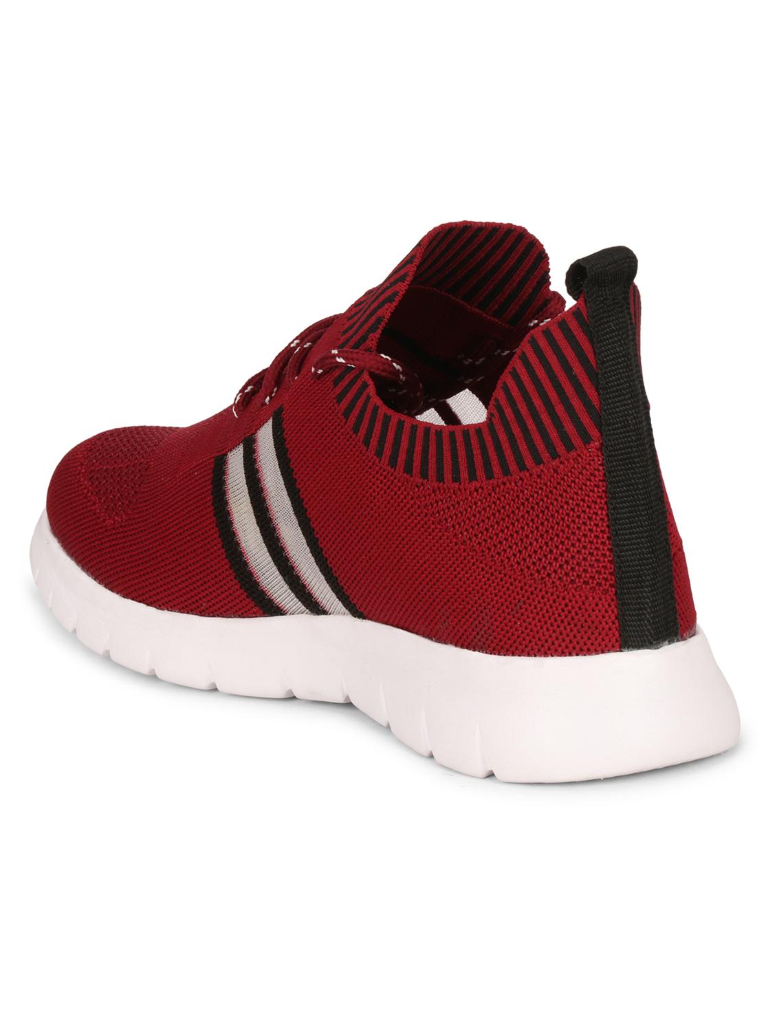 maroon lace up sport shoes - 17299131 - Zoom Image - 3