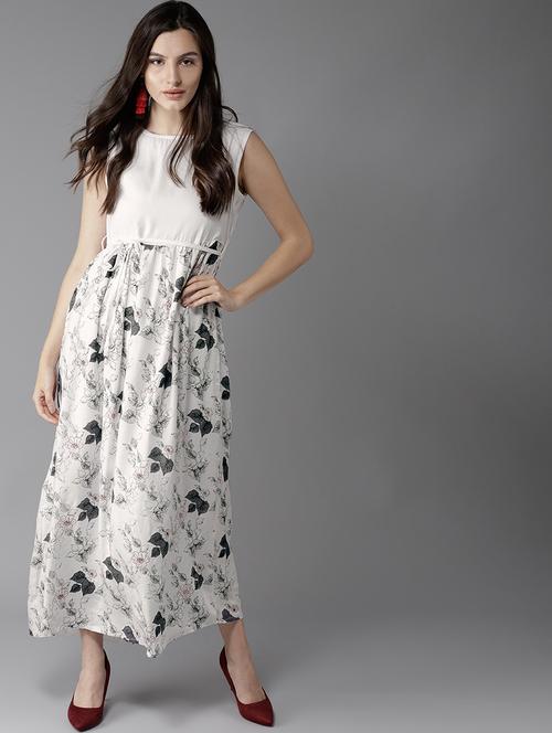tie front floral maxi dress - 17299170 - Very Small Image - 1
