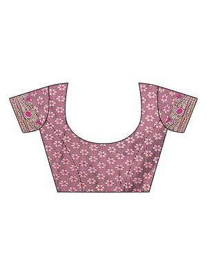 paisley bordered saree with blouse - 17299213 - Standard Image - 4