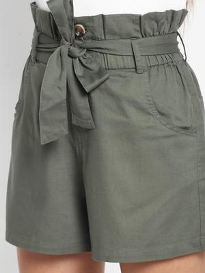 tie up waist shorts - 17299265 - Standard Image - 5