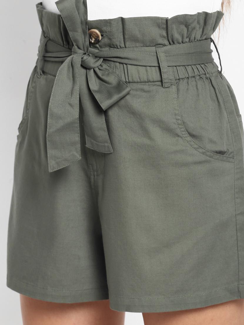tie up waist shorts - 17299265 - Zoom Image - 5