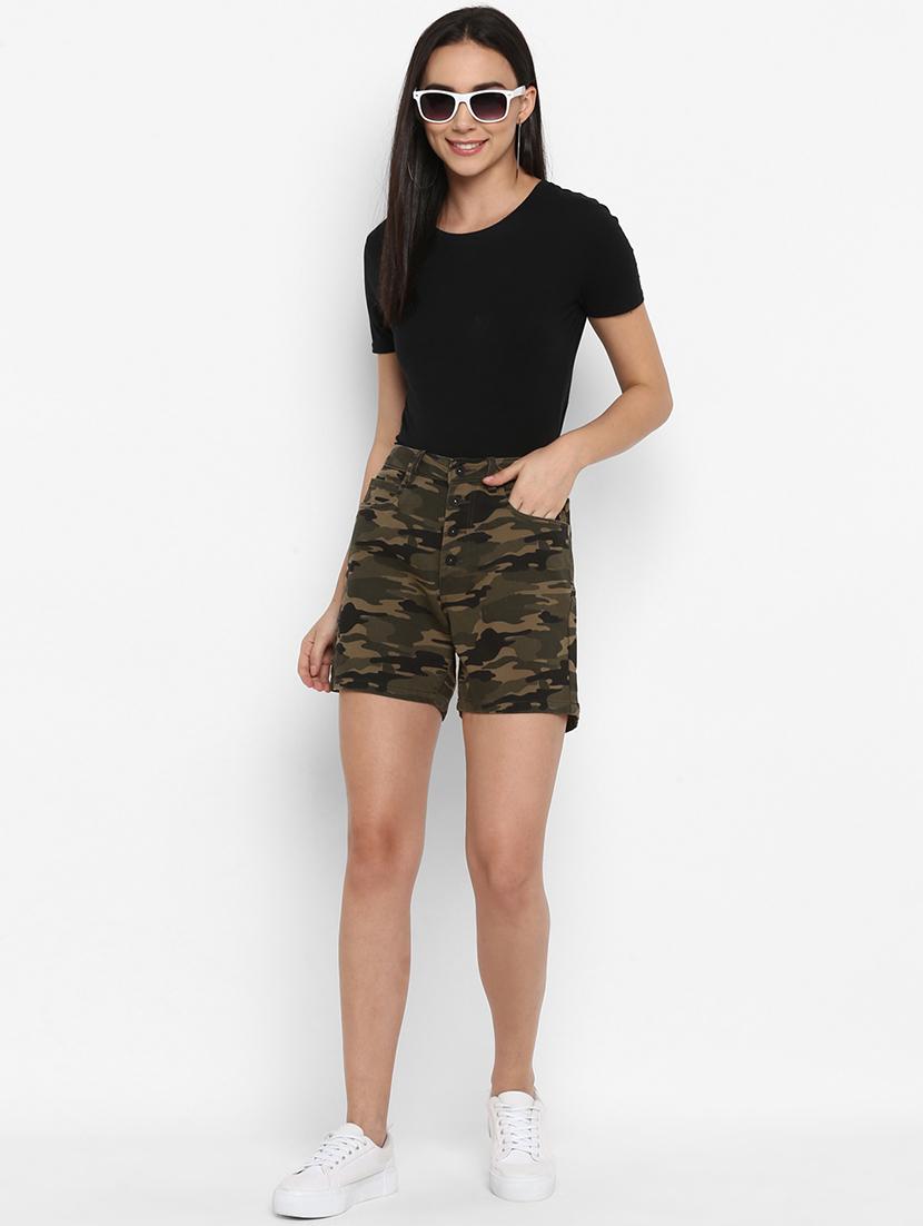 mid rise camouflage shorts - 17299266 - Zoom Image - 4