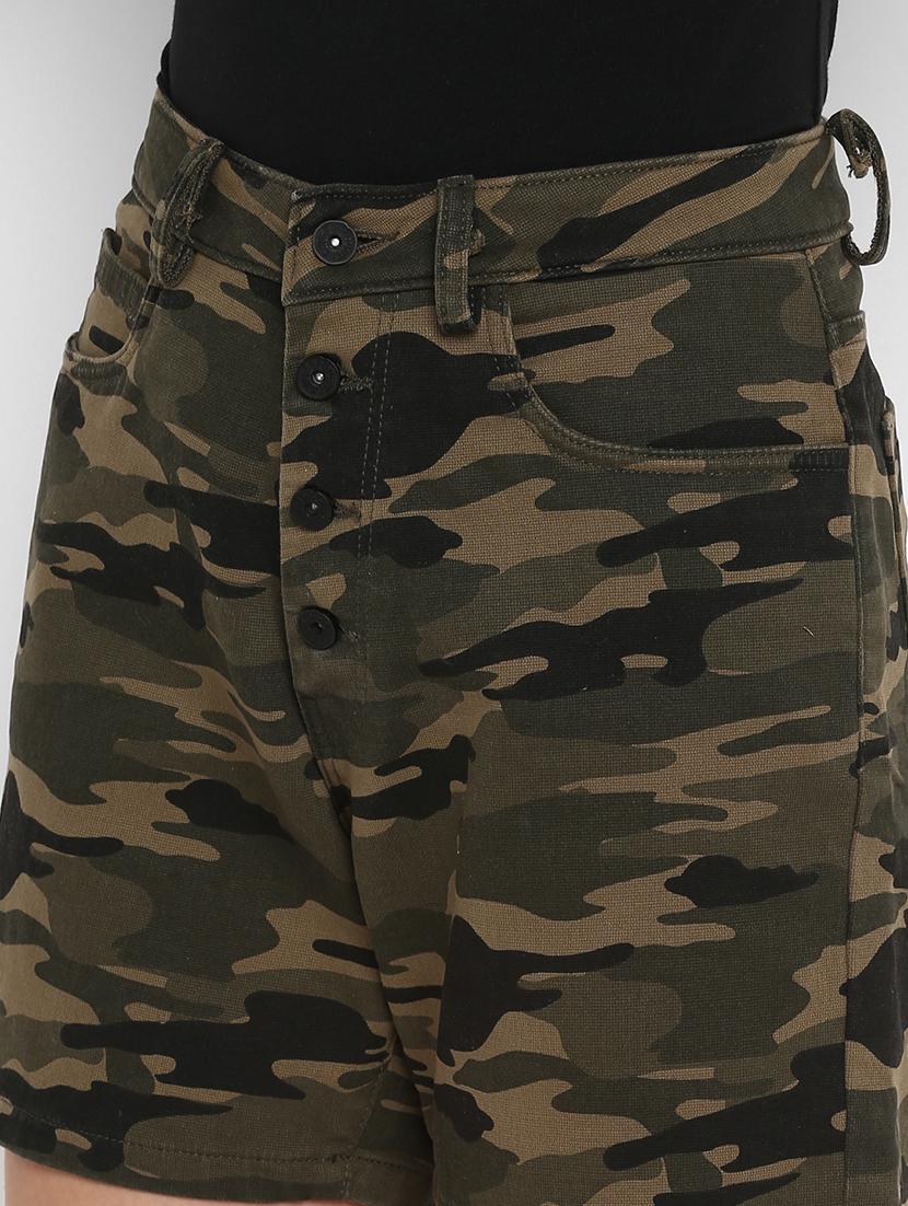 mid rise camouflage shorts - 17299266 - Zoom Image - 5