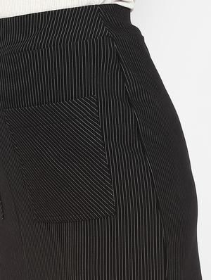 high rise striped a-line skirt - 17299267 - Standard Image - 5