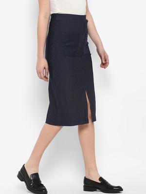 high rise striped a-line skirt - 17299268 - Standard Image - 2