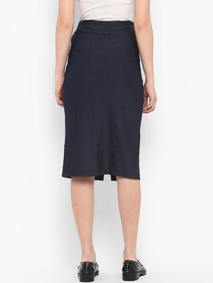 high rise striped a-line skirt - 17299268 - Standard Image - 3