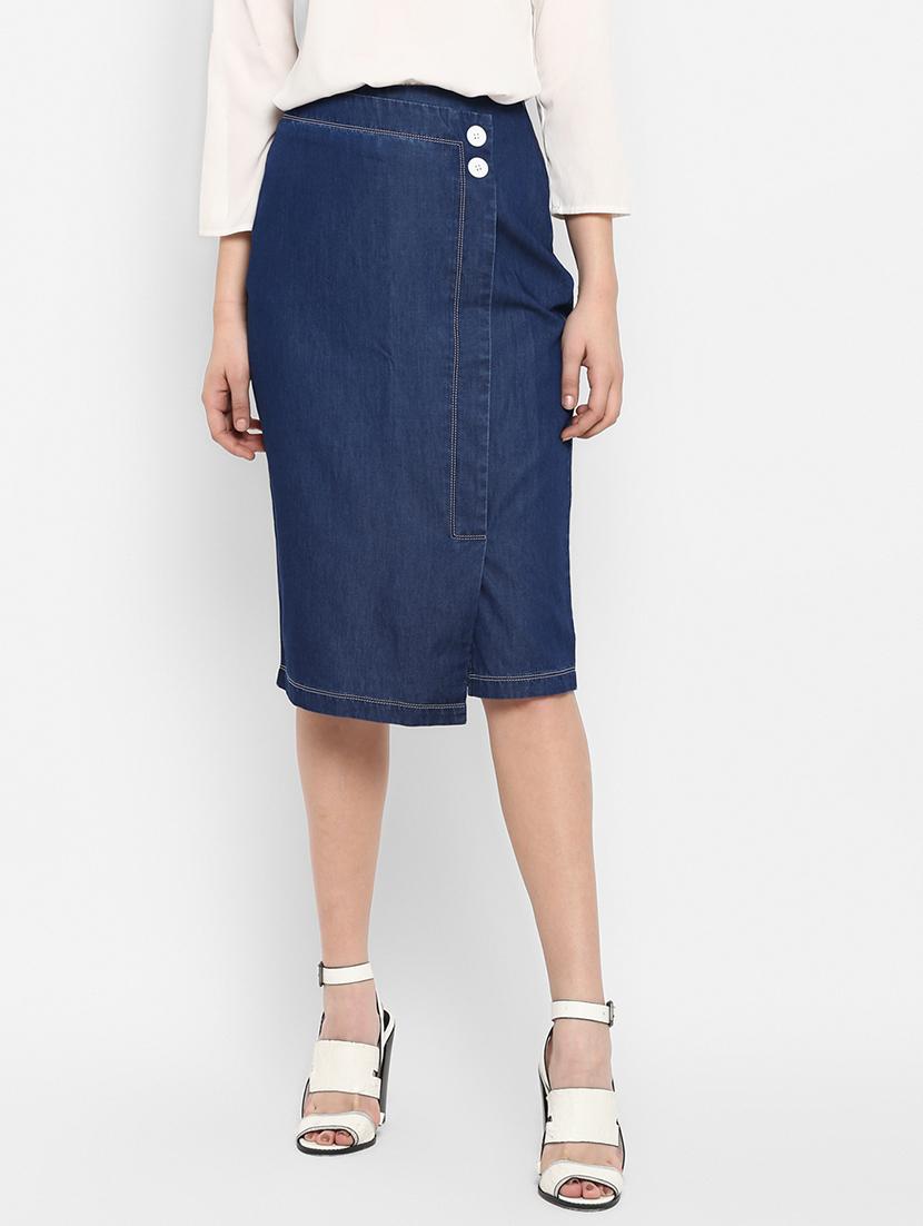 high rise denim shorts - 17299270 - Zoom Image - 1
