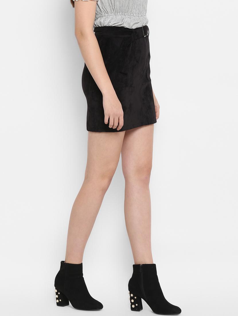 mid rise belted skirt - 17299274 - Zoom Image - 2
