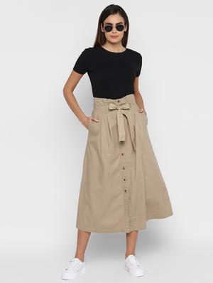 tie up waist long skirt - 17299275 - Standard Image - 4