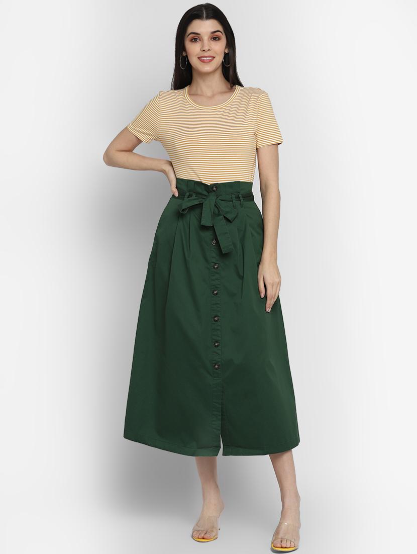 tie front a-line skirt - 17299276 - Zoom Image - 4
