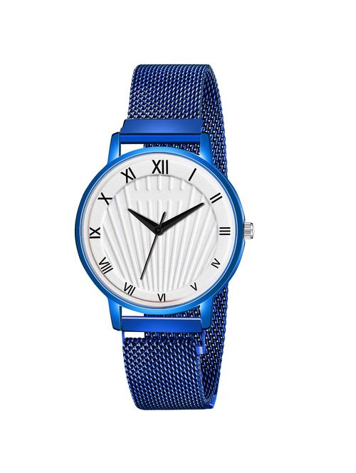 magnetic strap styish luxury analog watch for women and girls (blue) - 17299395 - Standard Image - 1